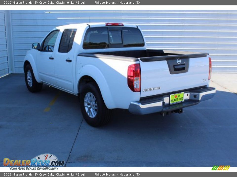 2019 Nissan Frontier SV Crew Cab Glacier White / Steel Photo #6