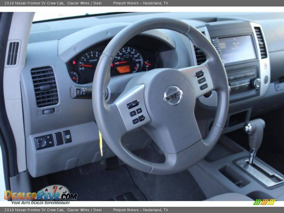 2019 Nissan Frontier SV Crew Cab Glacier White / Steel Photo #12