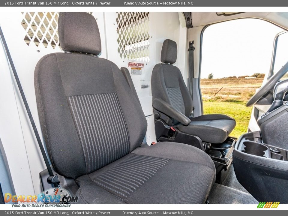 2015 Ford Transit Van 150 MR Long Oxford White / Pewter Photo #31