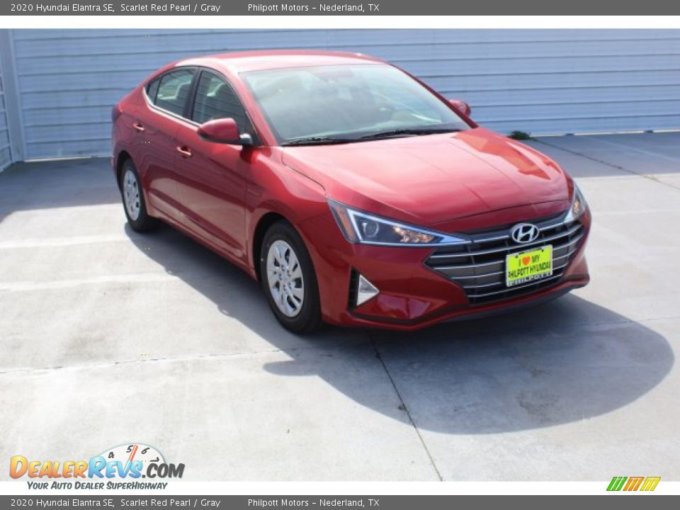2020 Hyundai Elantra SE Scarlet Red Pearl / Gray Photo #2