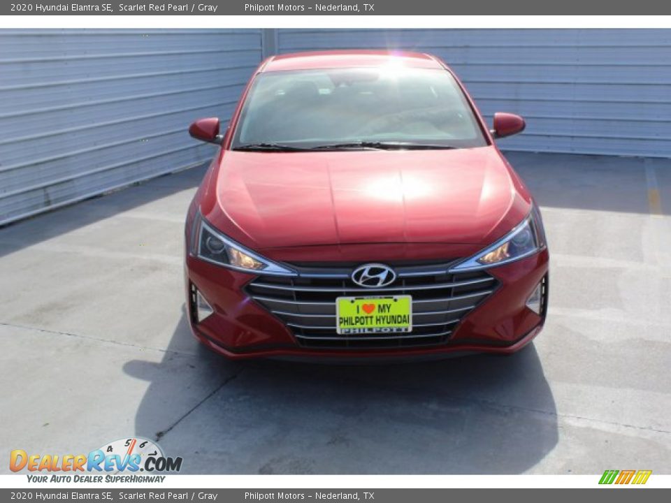 2020 Hyundai Elantra SE Scarlet Red Pearl / Gray Photo #3