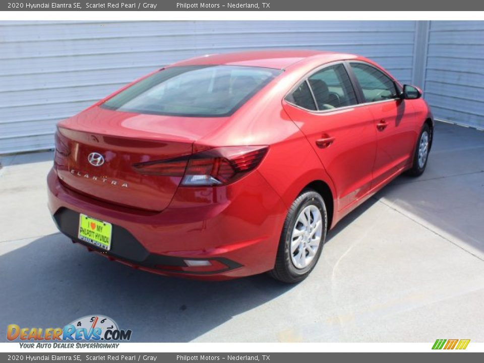 2020 Hyundai Elantra SE Scarlet Red Pearl / Gray Photo #8