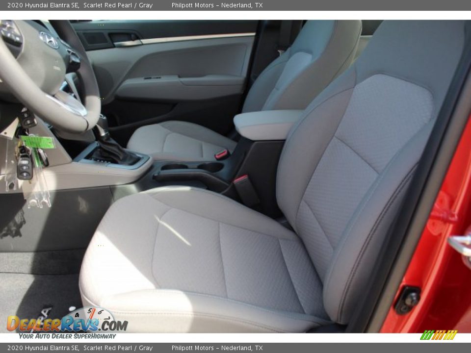 2020 Hyundai Elantra SE Scarlet Red Pearl / Gray Photo #10