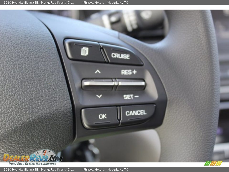 2020 Hyundai Elantra SE Scarlet Red Pearl / Gray Photo #12