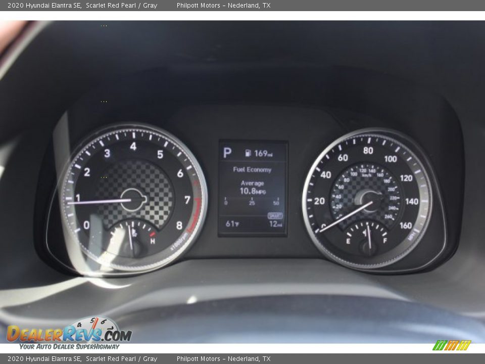 2020 Hyundai Elantra SE Scarlet Red Pearl / Gray Photo #13