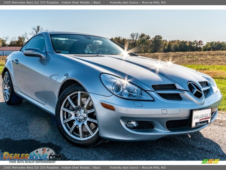 2005 Mercedes-Benz SLK 350 Roadster Iridium Silver Metallic / Black Photo #1