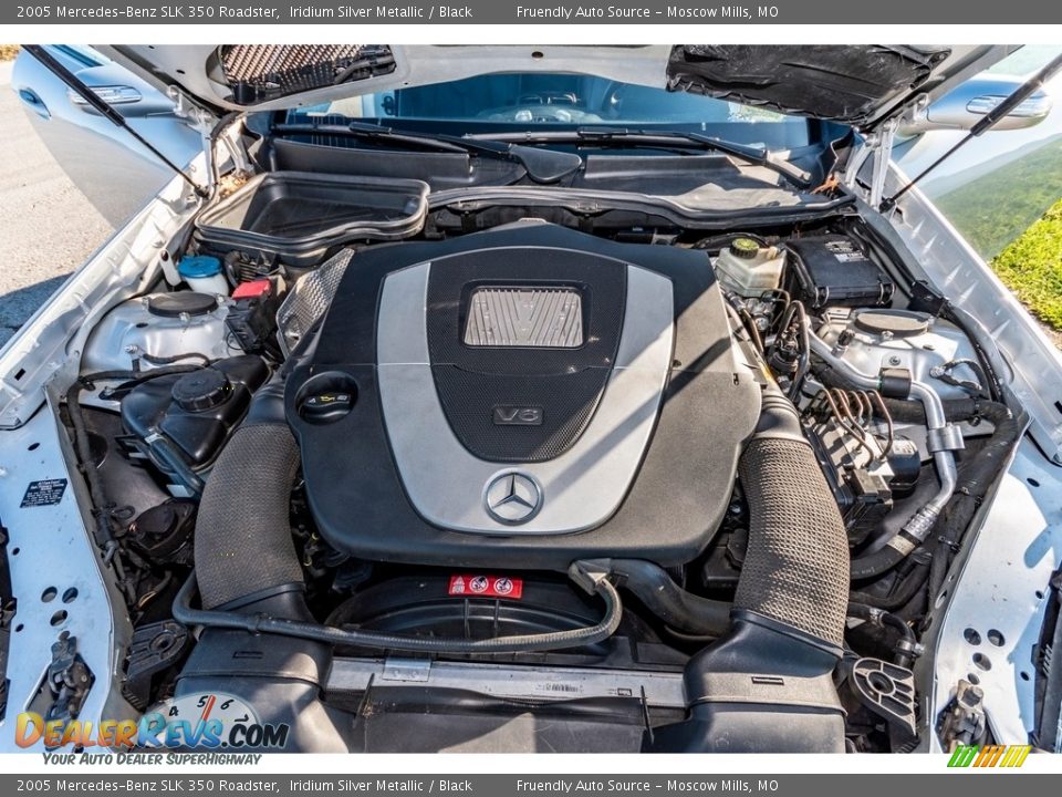 2005 Mercedes-Benz SLK 350 Roadster Iridium Silver Metallic / Black Photo #13