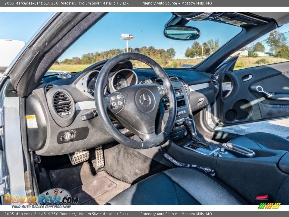 2005 Mercedes-Benz SLK 350 Roadster Iridium Silver Metallic / Black Photo #16