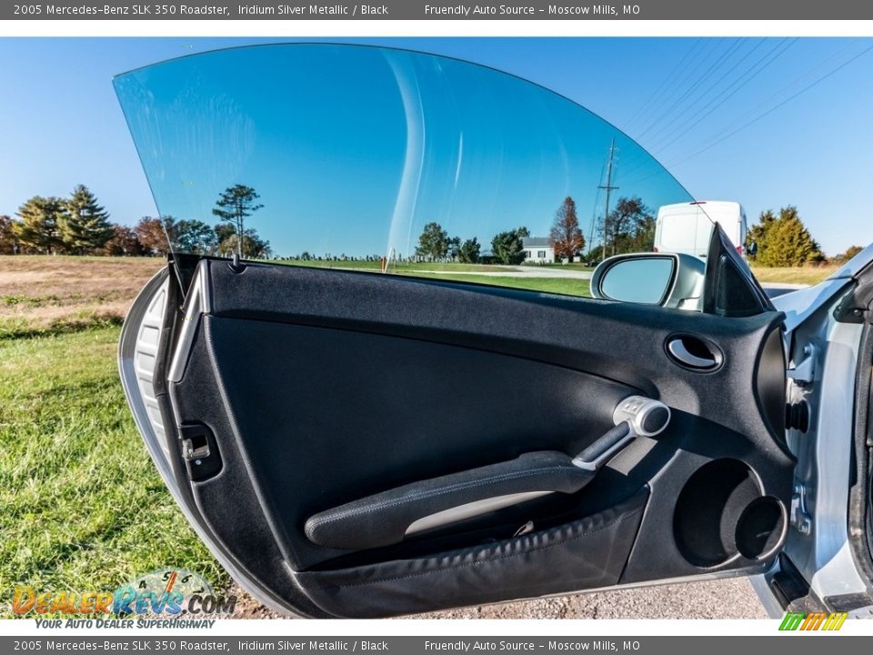 2005 Mercedes-Benz SLK 350 Roadster Iridium Silver Metallic / Black Photo #17