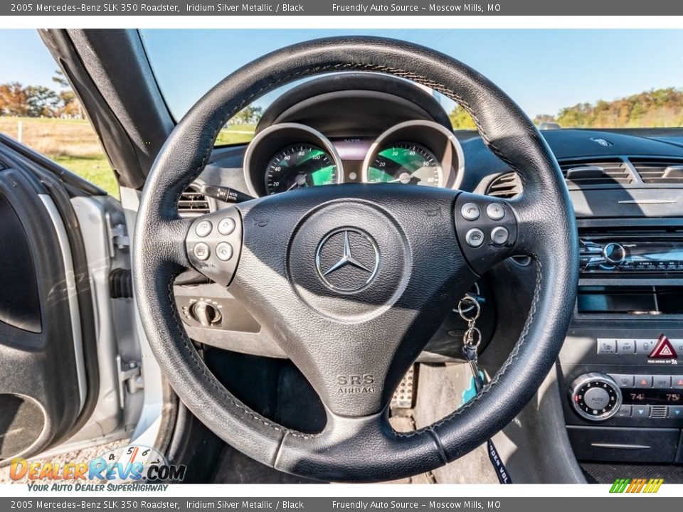 2005 Mercedes-Benz SLK 350 Roadster Iridium Silver Metallic / Black Photo #25