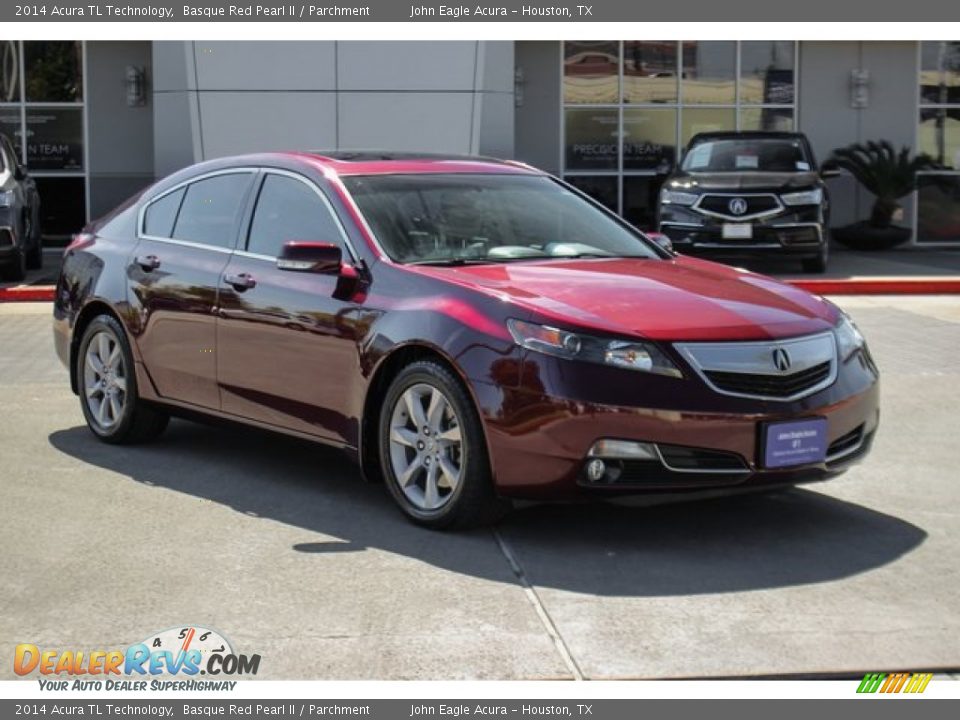 2014 Acura TL Technology Basque Red Pearl II / Parchment Photo #2