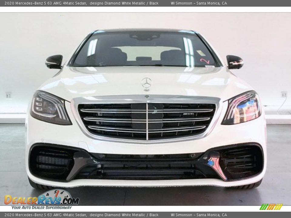 2020 Mercedes-Benz S 63 AMG 4Matic Sedan designo Diamond White Metallic / Black Photo #2