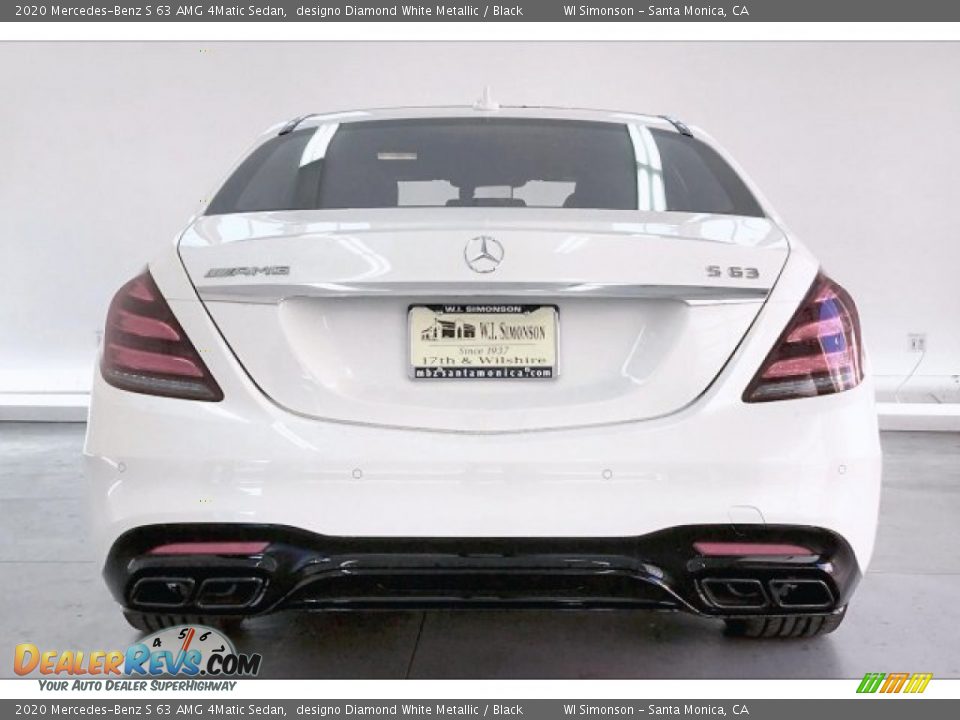 2020 Mercedes-Benz S 63 AMG 4Matic Sedan designo Diamond White Metallic / Black Photo #3