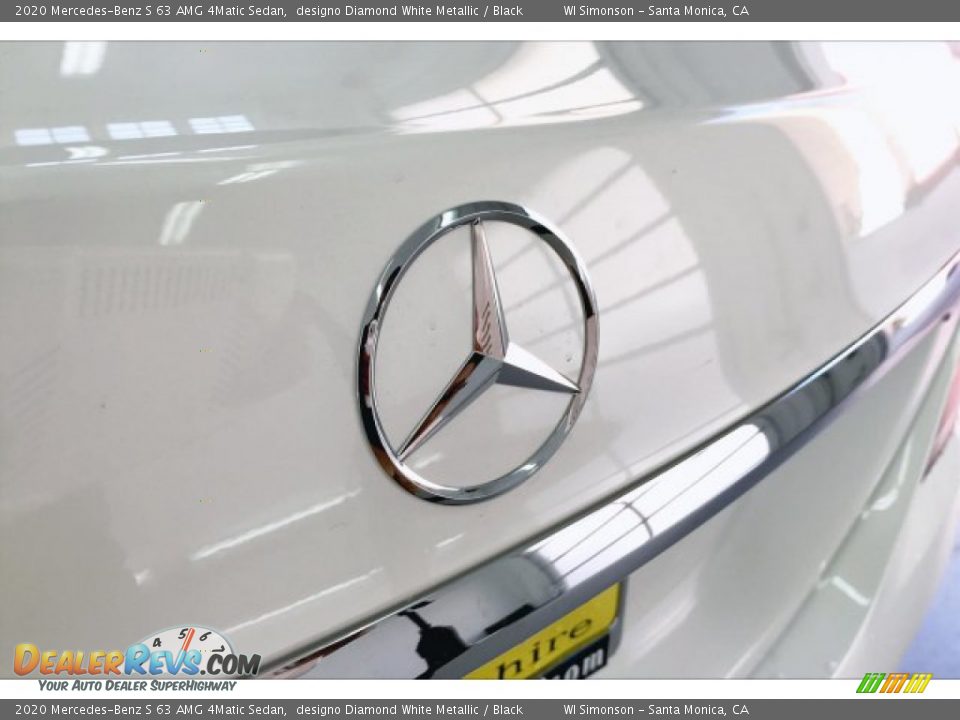 2020 Mercedes-Benz S 63 AMG 4Matic Sedan designo Diamond White Metallic / Black Photo #7