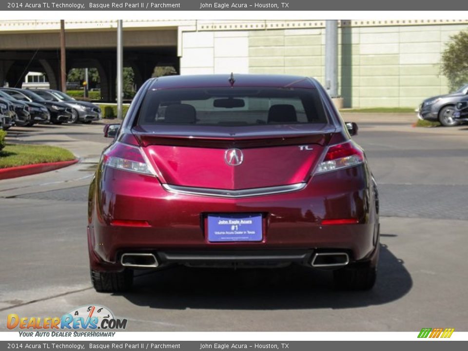 2014 Acura TL Technology Basque Red Pearl II / Parchment Photo #7