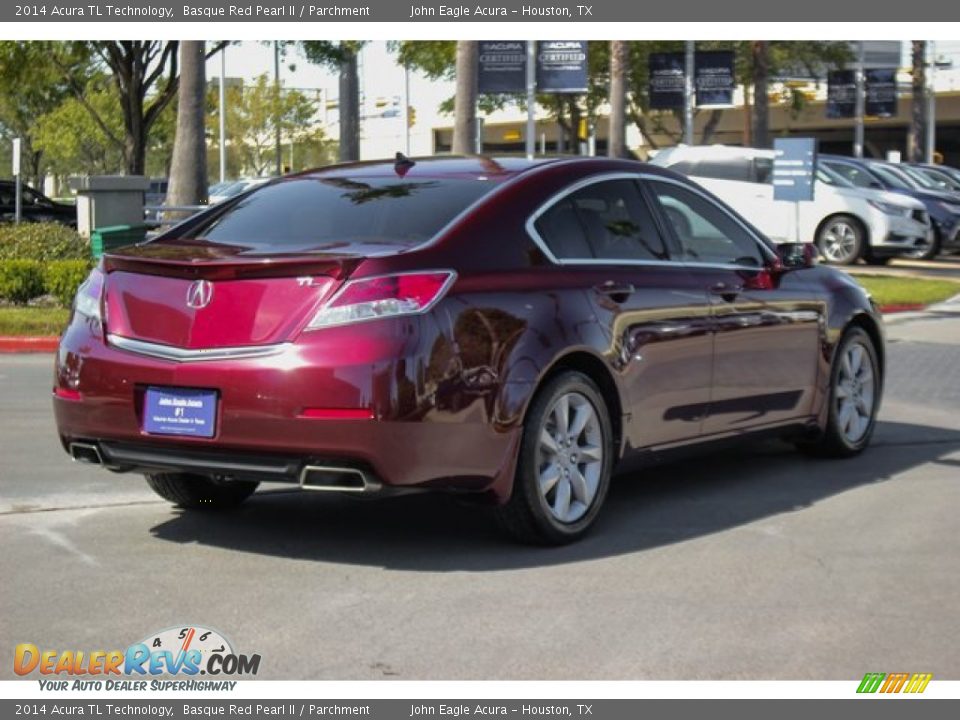 2014 Acura TL Technology Basque Red Pearl II / Parchment Photo #8