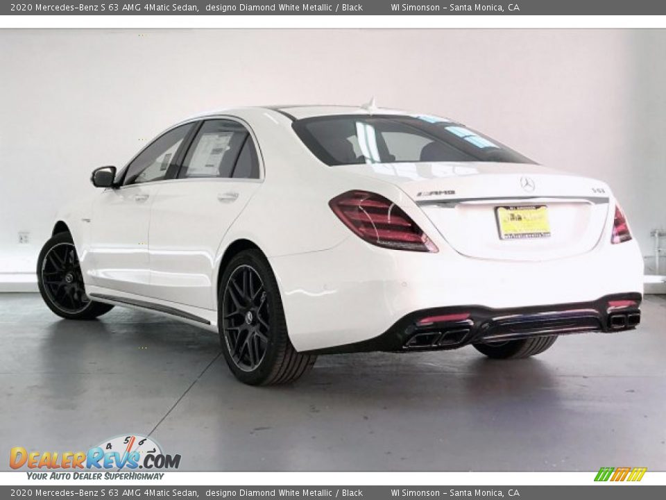 2020 Mercedes-Benz S 63 AMG 4Matic Sedan designo Diamond White Metallic / Black Photo #10