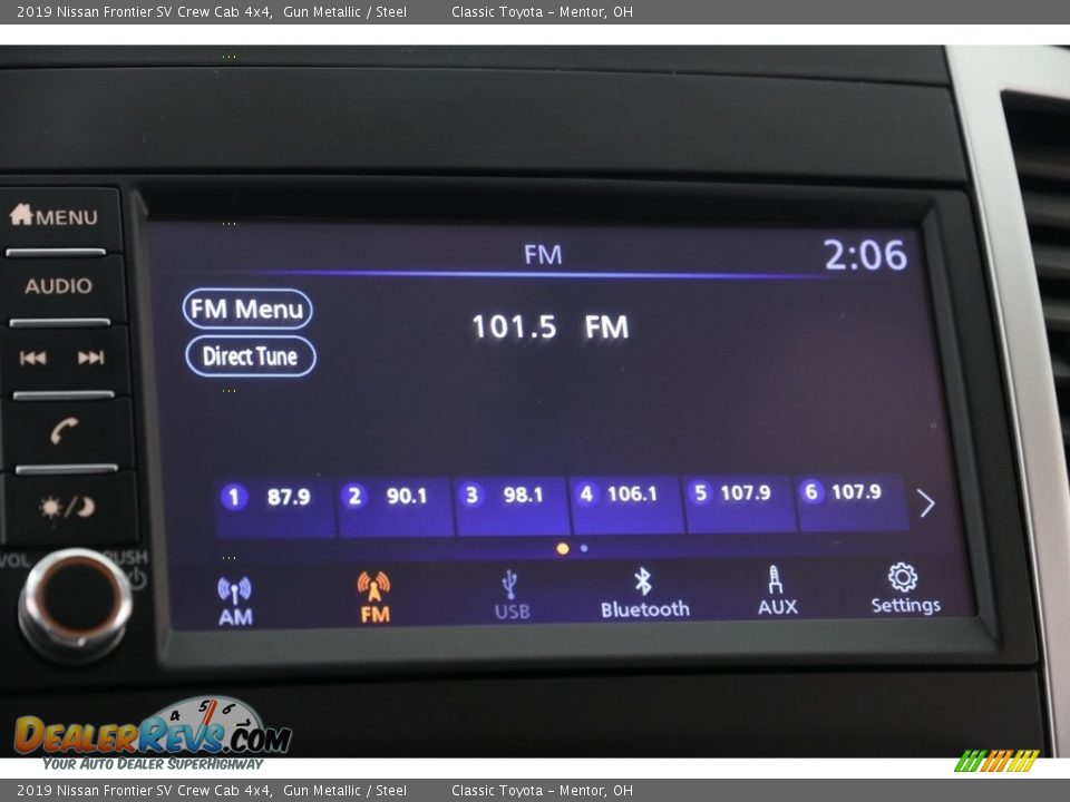 2019 Nissan Frontier SV Crew Cab 4x4 Gun Metallic / Steel Photo #10