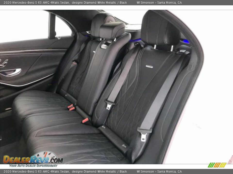 Rear Seat of 2020 Mercedes-Benz S 63 AMG 4Matic Sedan Photo #15