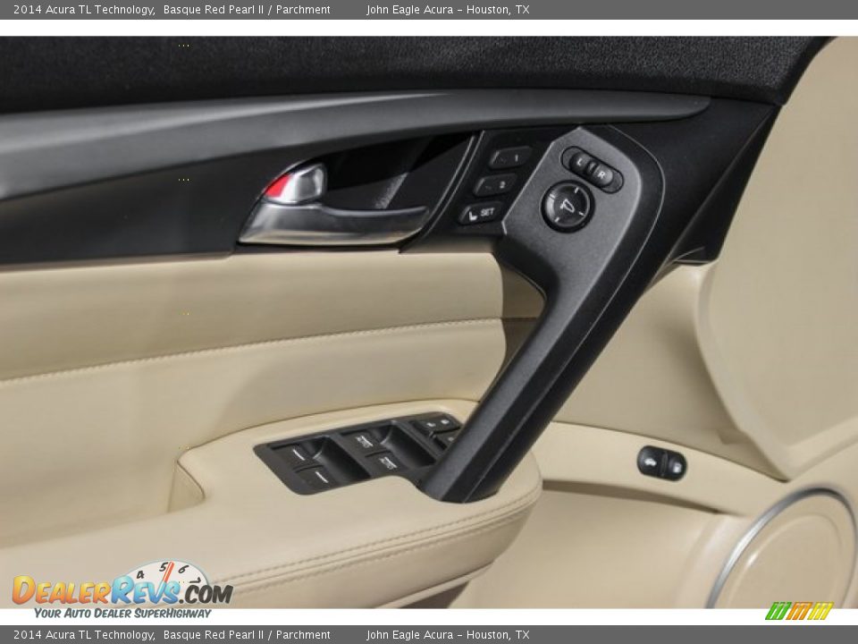 2014 Acura TL Technology Basque Red Pearl II / Parchment Photo #16