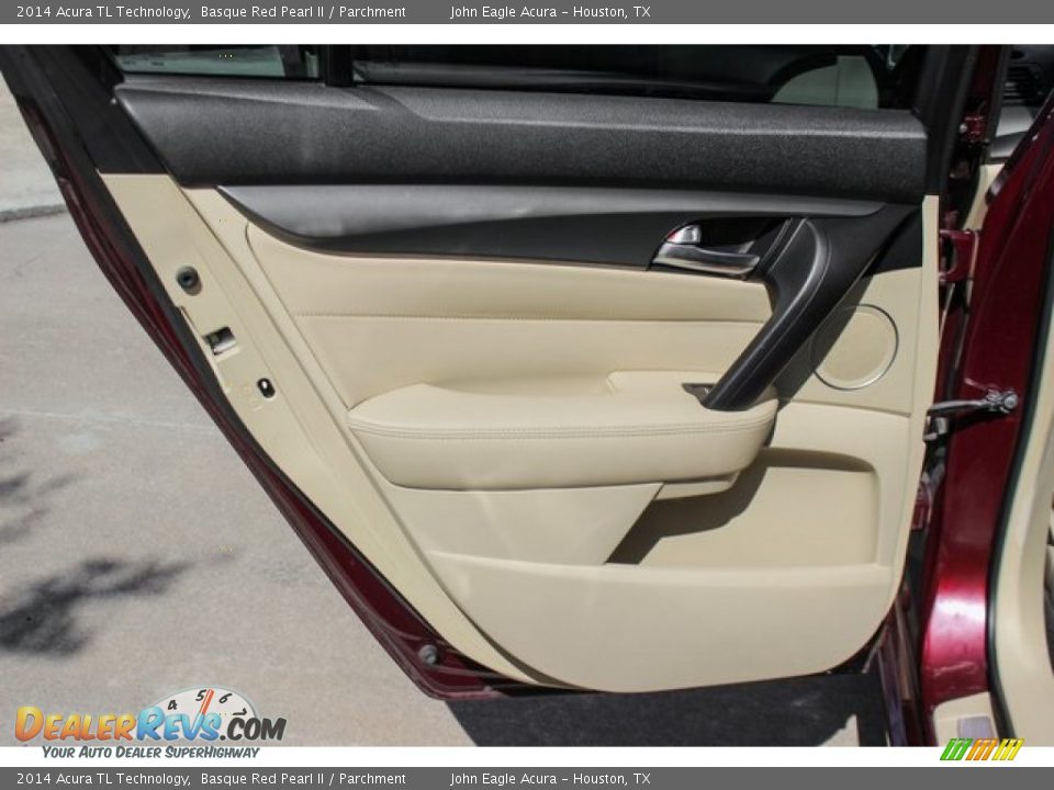 2014 Acura TL Technology Basque Red Pearl II / Parchment Photo #21