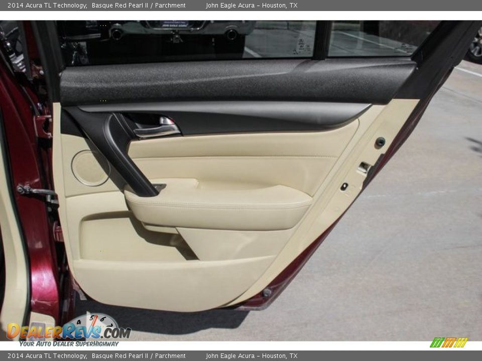 2014 Acura TL Technology Basque Red Pearl II / Parchment Photo #24