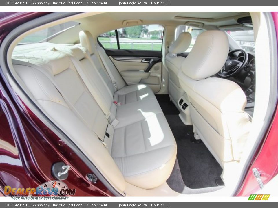 2014 Acura TL Technology Basque Red Pearl II / Parchment Photo #25