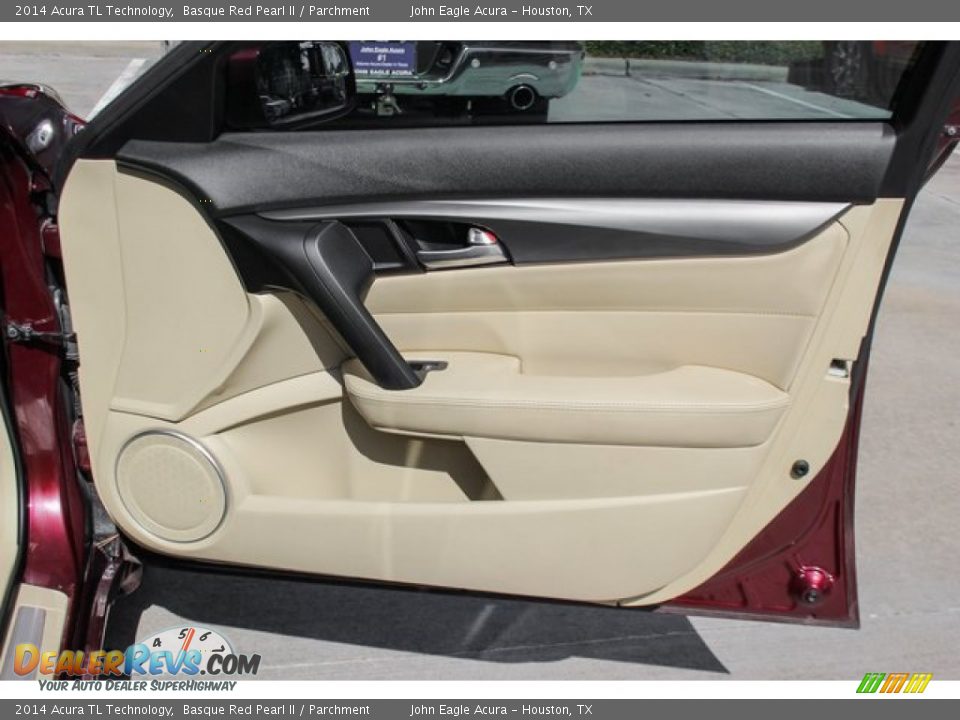 2014 Acura TL Technology Basque Red Pearl II / Parchment Photo #26