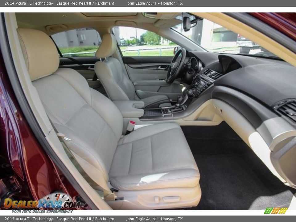 2014 Acura TL Technology Basque Red Pearl II / Parchment Photo #27