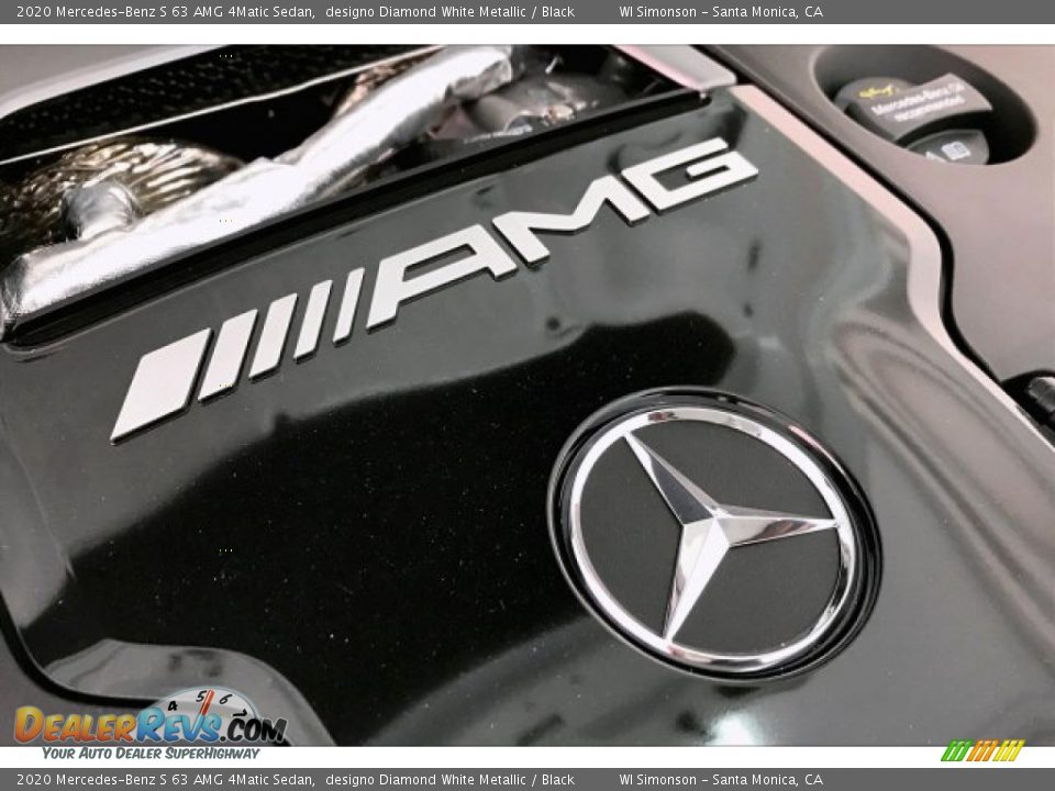 2020 Mercedes-Benz S 63 AMG 4Matic Sedan designo Diamond White Metallic / Black Photo #31