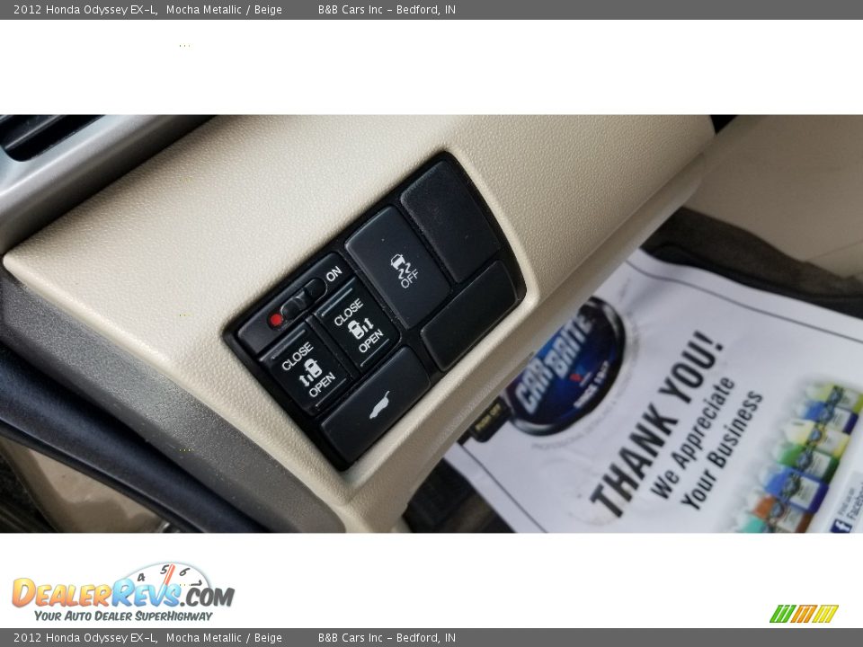 2012 Honda Odyssey EX-L Mocha Metallic / Beige Photo #10