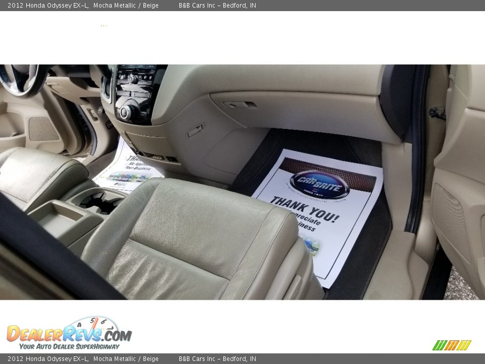 2012 Honda Odyssey EX-L Mocha Metallic / Beige Photo #22