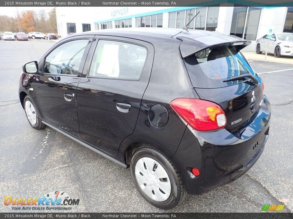 2015 Mitsubishi Mirage DE Mystic Black / Black Photo #4