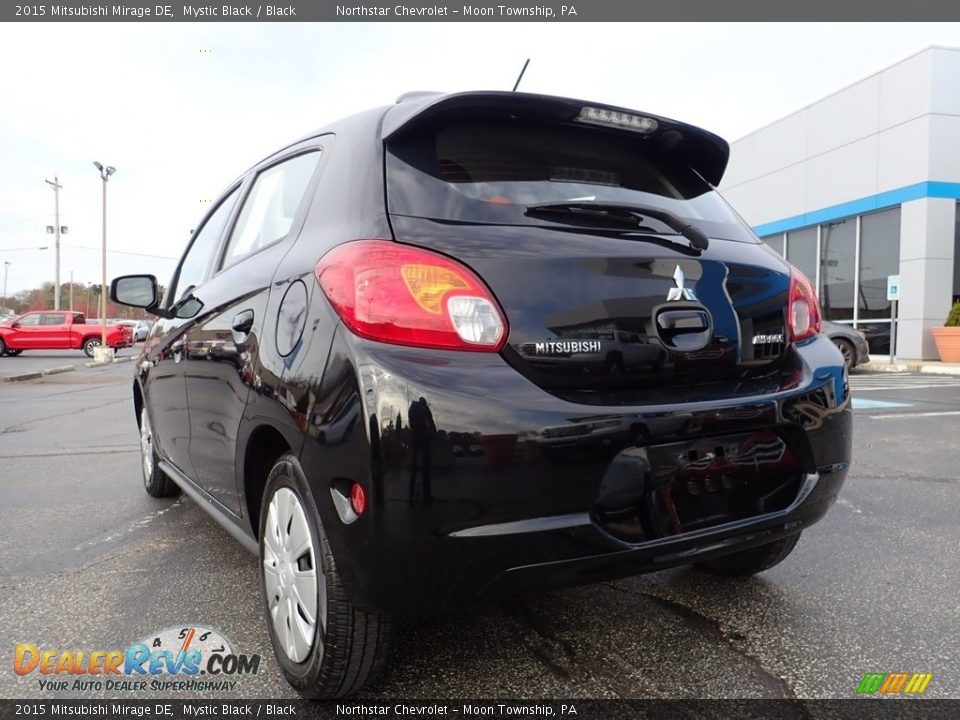 2015 Mitsubishi Mirage DE Mystic Black / Black Photo #5