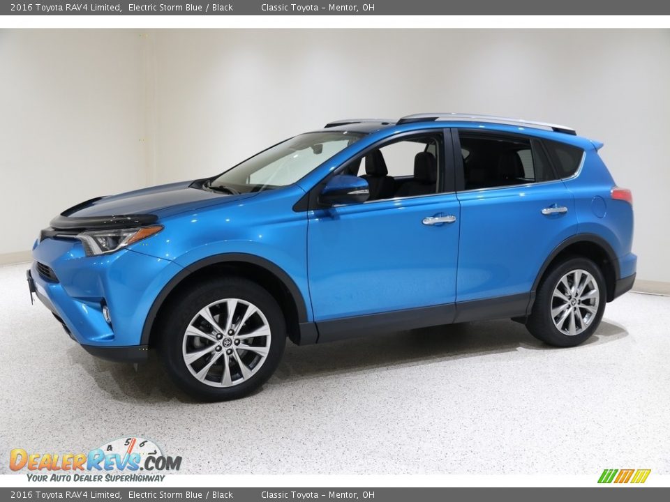 2016 Toyota RAV4 Limited Electric Storm Blue / Black Photo #3