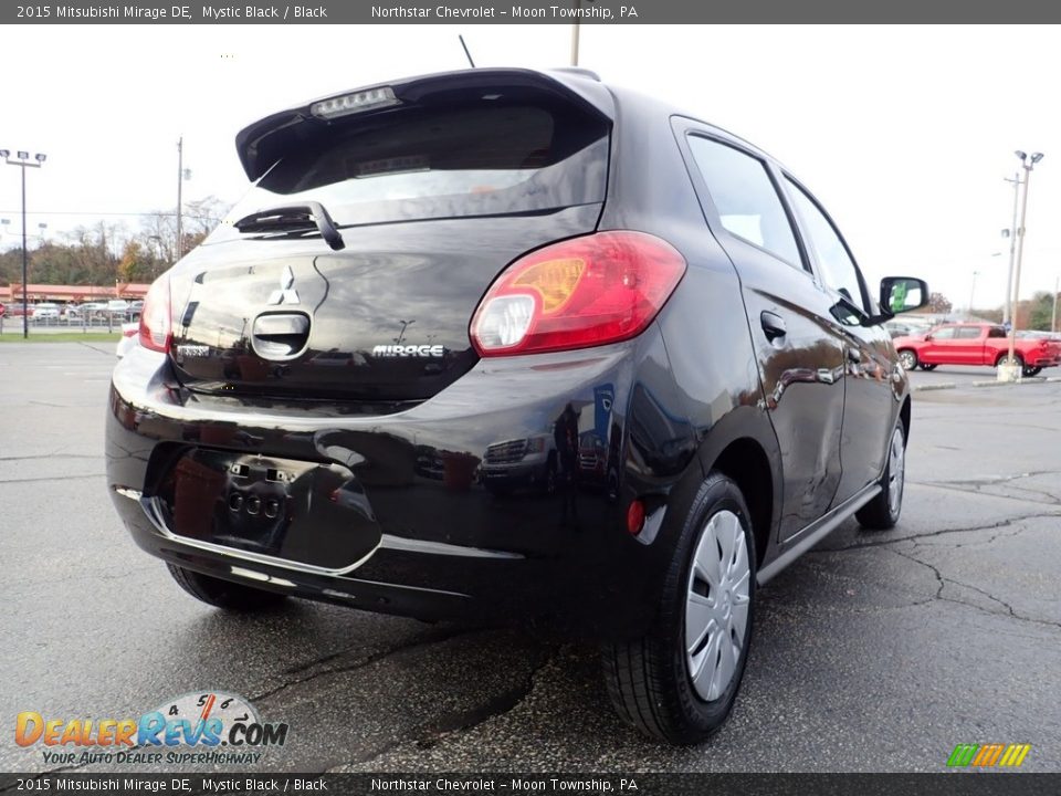 2015 Mitsubishi Mirage DE Mystic Black / Black Photo #8