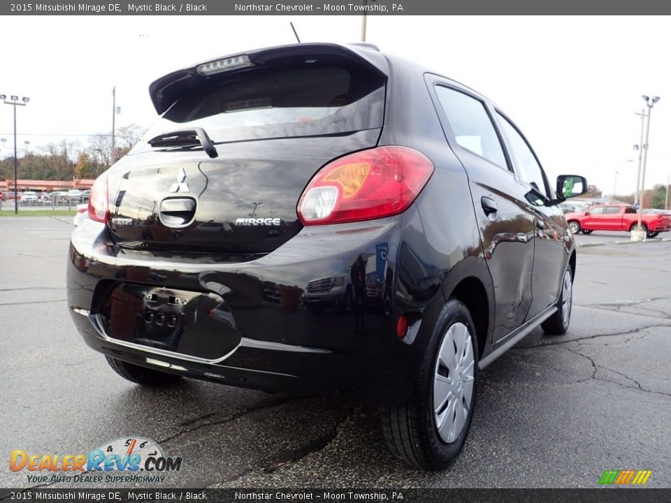 2015 Mitsubishi Mirage DE Mystic Black / Black Photo #8