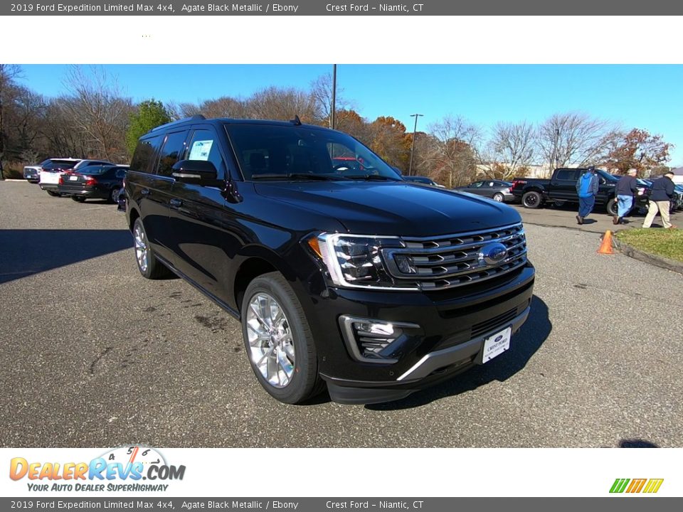 2019 Ford Expedition Limited Max 4x4 Agate Black Metallic / Ebony Photo #4