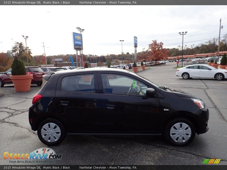 2015 Mitsubishi Mirage DE Mystic Black / Black Photo #10