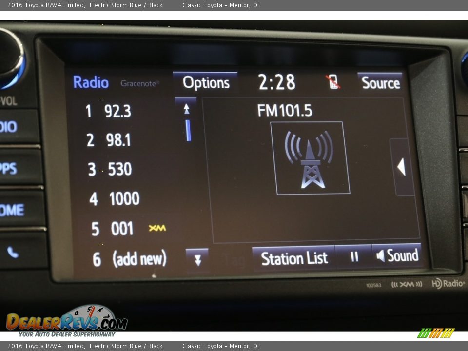 2016 Toyota RAV4 Limited Electric Storm Blue / Black Photo #10