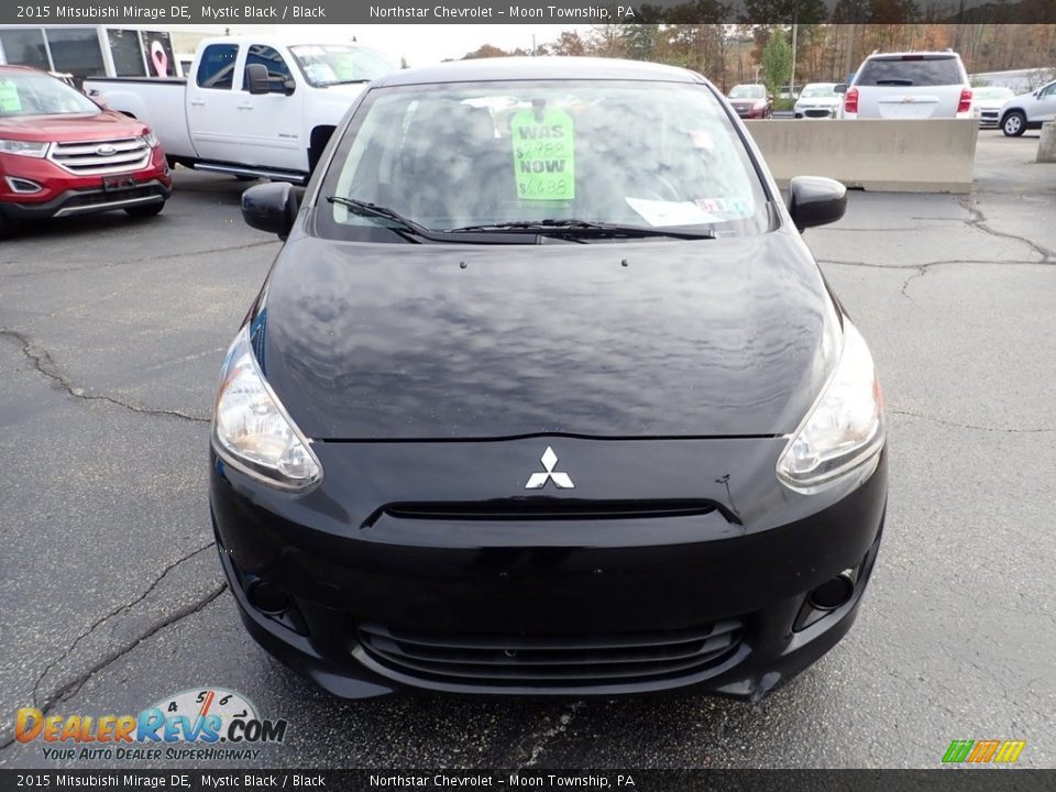 2015 Mitsubishi Mirage DE Mystic Black / Black Photo #13