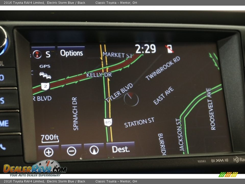 2016 Toyota RAV4 Limited Electric Storm Blue / Black Photo #12