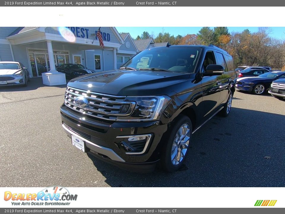2019 Ford Expedition Limited Max 4x4 Agate Black Metallic / Ebony Photo #9