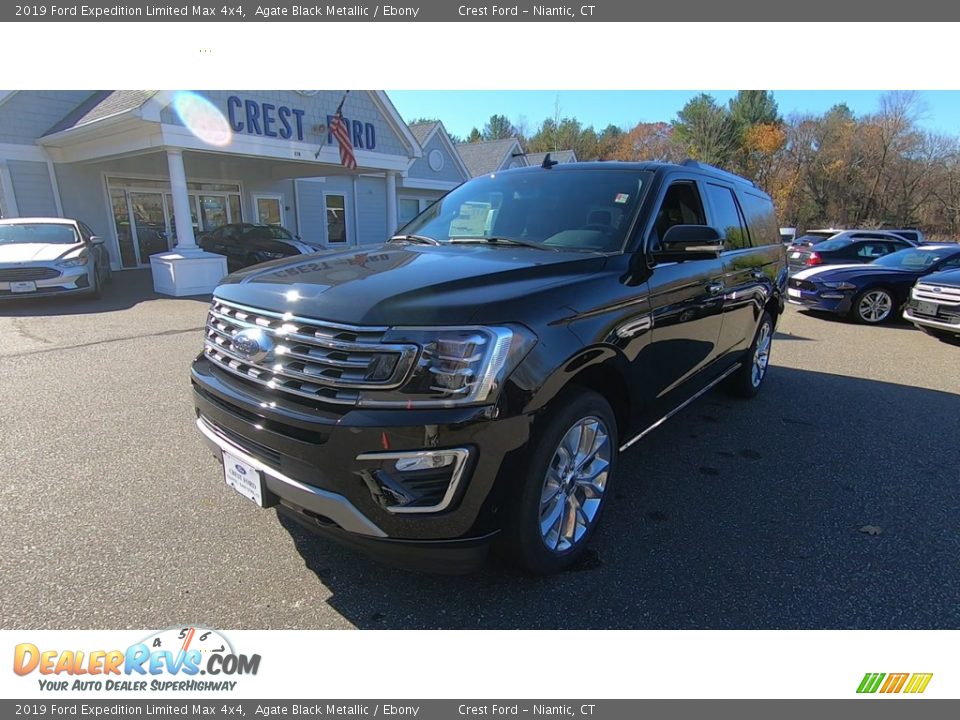 2019 Ford Expedition Limited Max 4x4 Agate Black Metallic / Ebony Photo #10