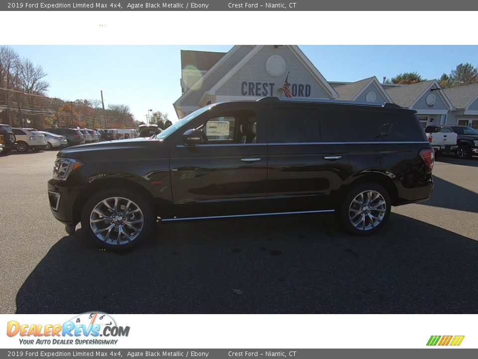 2019 Ford Expedition Limited Max 4x4 Agate Black Metallic / Ebony Photo #12