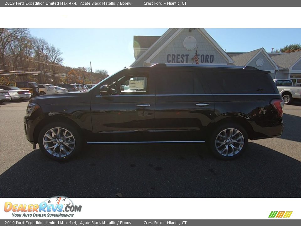 2019 Ford Expedition Limited Max 4x4 Agate Black Metallic / Ebony Photo #13
