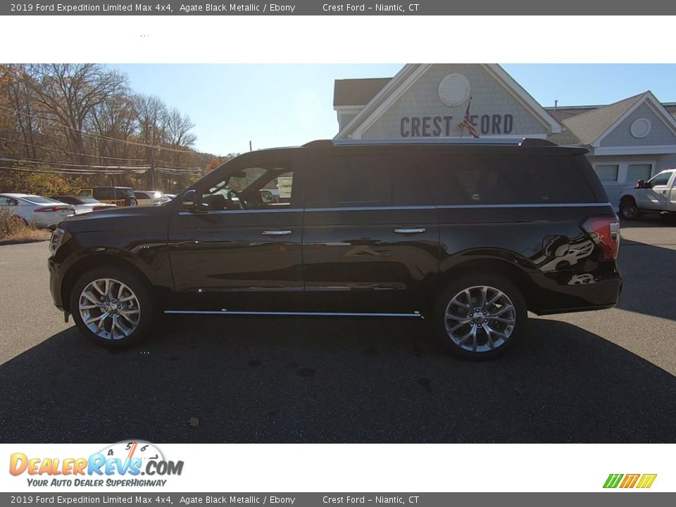 2019 Ford Expedition Limited Max 4x4 Agate Black Metallic / Ebony Photo #14