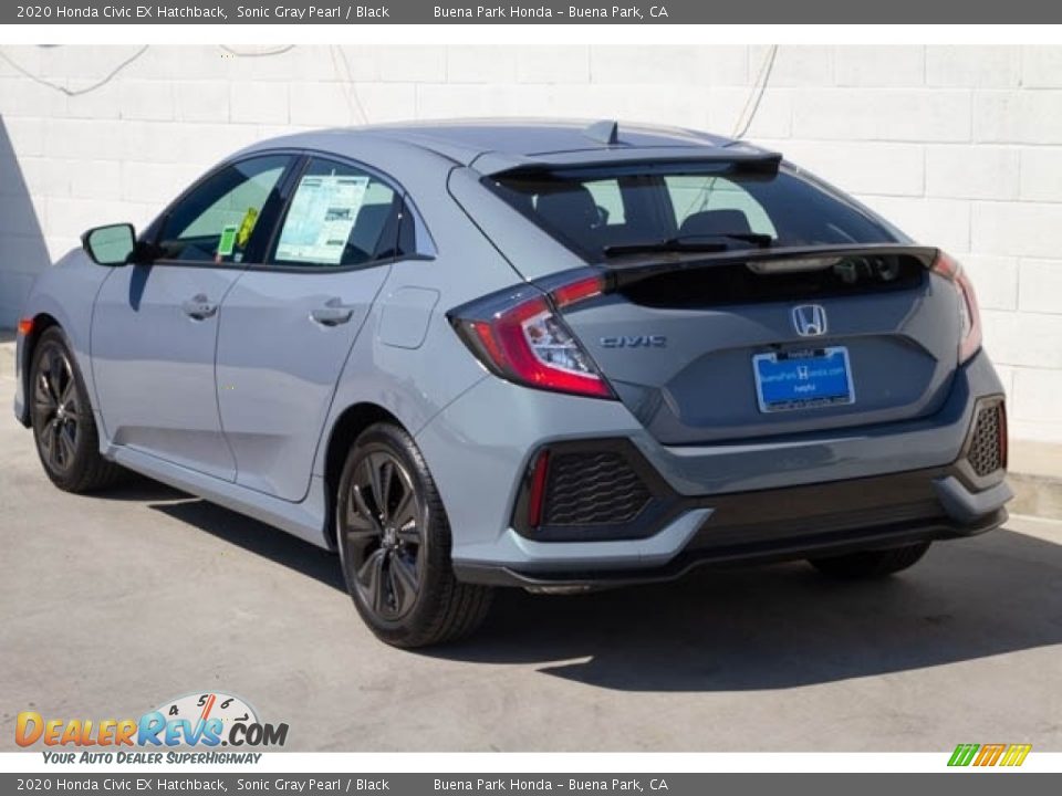 2020 Honda Civic EX Hatchback Sonic Gray Pearl / Black Photo #2