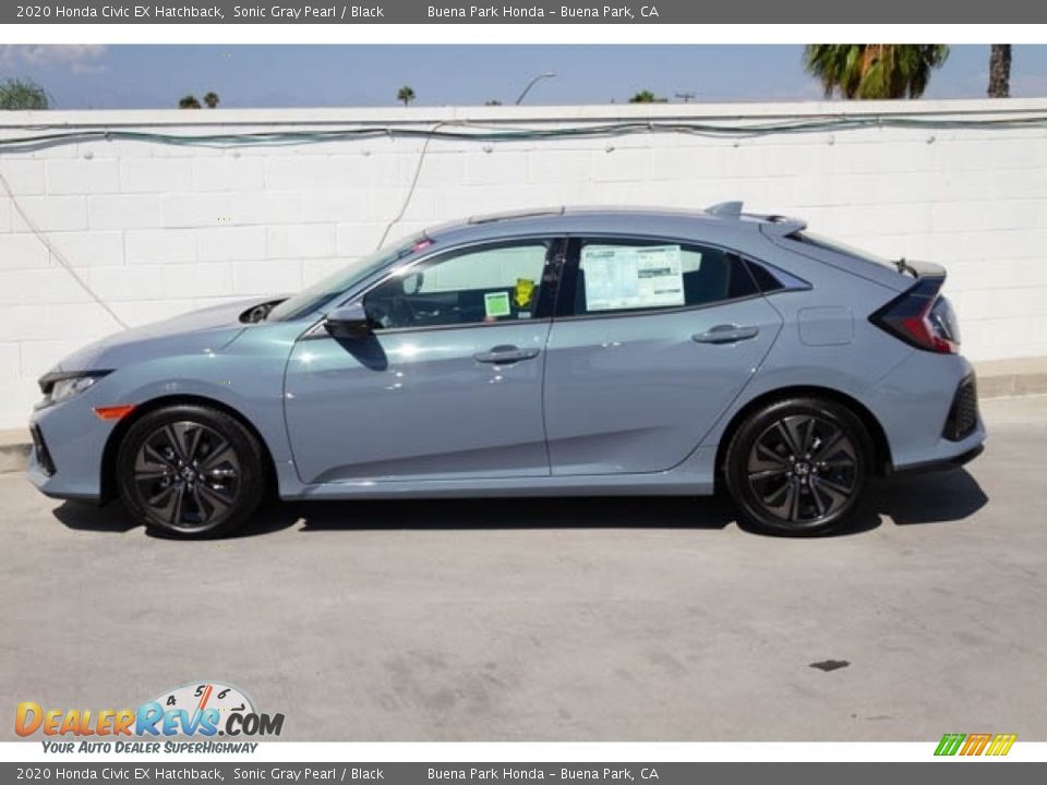 2020 Honda Civic EX Hatchback Sonic Gray Pearl / Black Photo #5