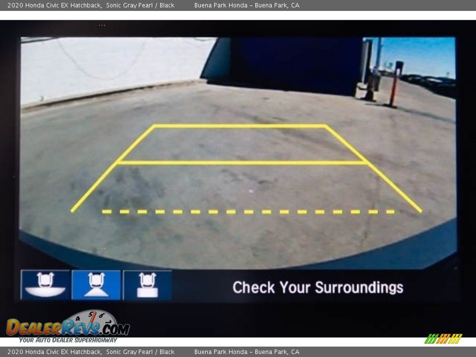 2020 Honda Civic EX Hatchback Sonic Gray Pearl / Black Photo #16